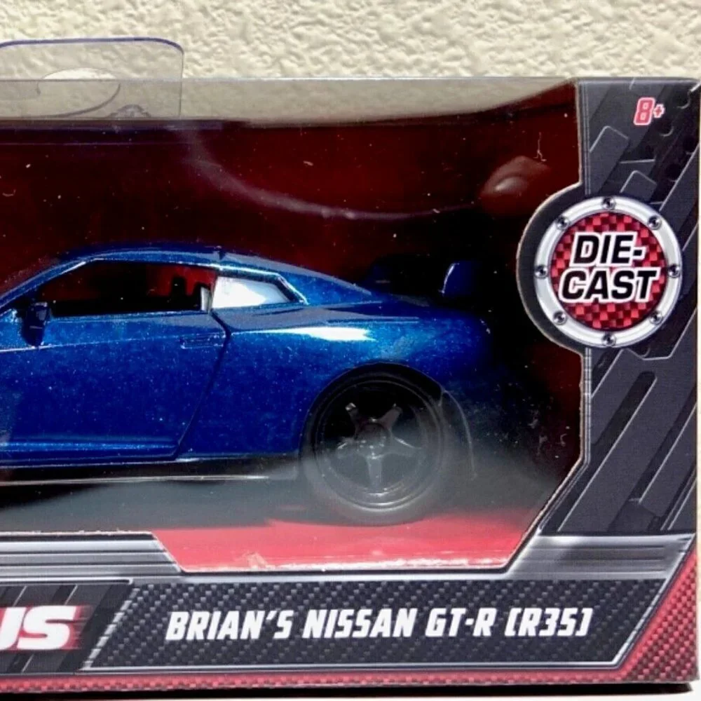 Jada Fast & Furious Brian’s Nissan GT-R (R35) Blue 1:32 Die-cast NIP Paul Walker
